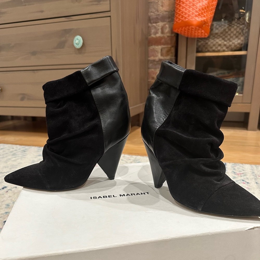 Isabel Marant Slouchy Heeled Ankle Boots (original box included)
